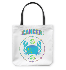 Cancer Basketweave Tote Bag | Zodiac Series 1 - Beyond T-shirts