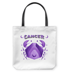 Cancer Basketweave Tote Bag | Zodiac Series 2 - Beyond T-shirts