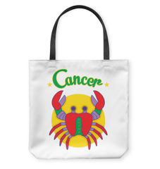 Cancer Basketweave Tote Bag | Zodiac Series 5 - Beyond T-shirts