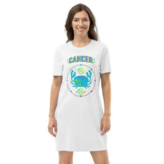 Cancer Organic Cotton T-Shirt Dress | Zodiac Series 1 - Beyond T-shirts