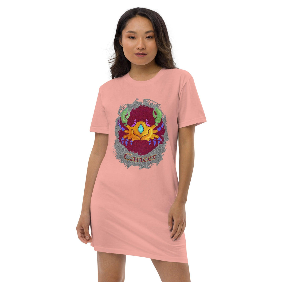 Cancer Organic Cotton T-shirt Dress | Zodiac Series 11 - Beyond T-shirts