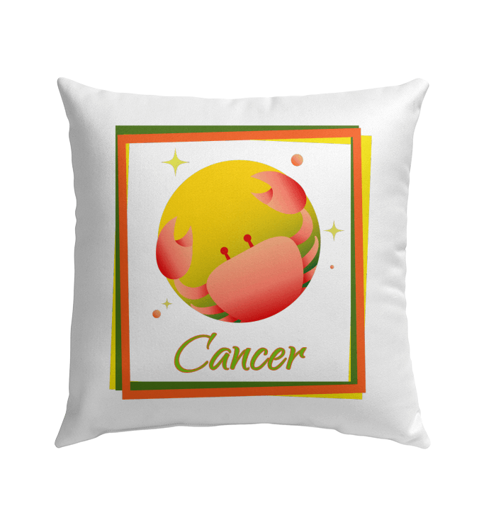 Cancer Outdoor Pillow | Zodiac Series 3 - Beyond T-shirts