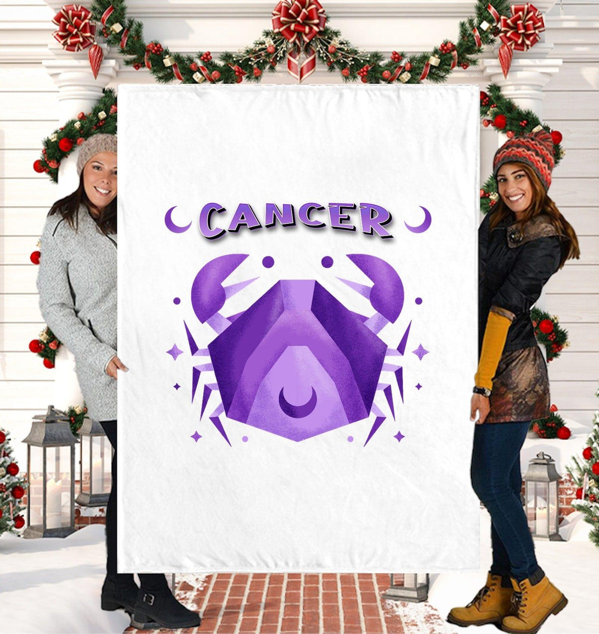 Cancer Sherpa Blanket | Zodiac Series 2 - Beyond T-shirts