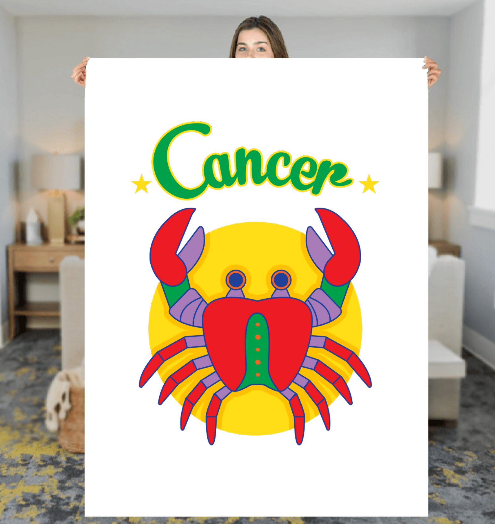 Cancer Sherpa Blanket | Zodiac Series 5 - Beyond T-shirts