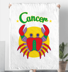 Cancer Sherpa Blanket | Zodiac Series 5 - Beyond T-shirts