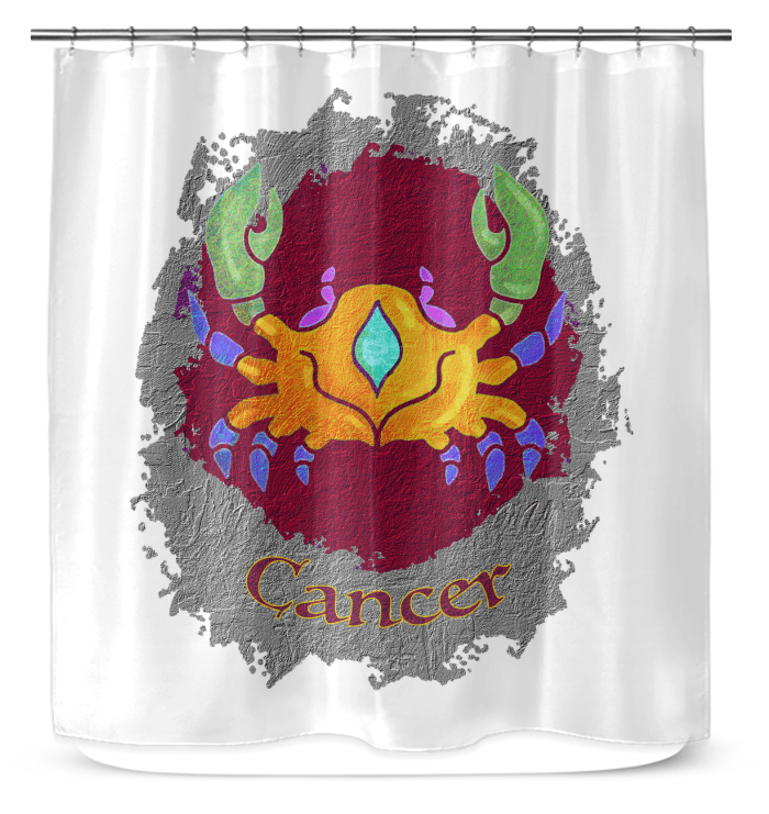 Cancer Shower Curtain | Zodiac Series 11 - Beyond T-shirts