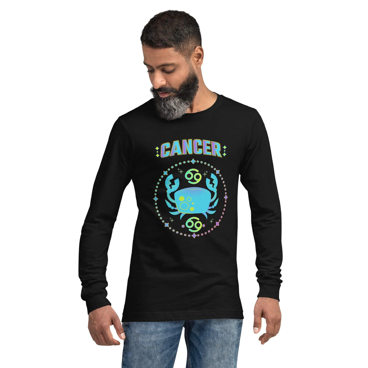 Cancer Unisex Long Sleeve Tee | Zodiac Series 1 - Beyond T-shirts