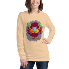 Cancer Unisex Long Sleeve Tee | Zodiac Series 11 - Beyond T-shirts