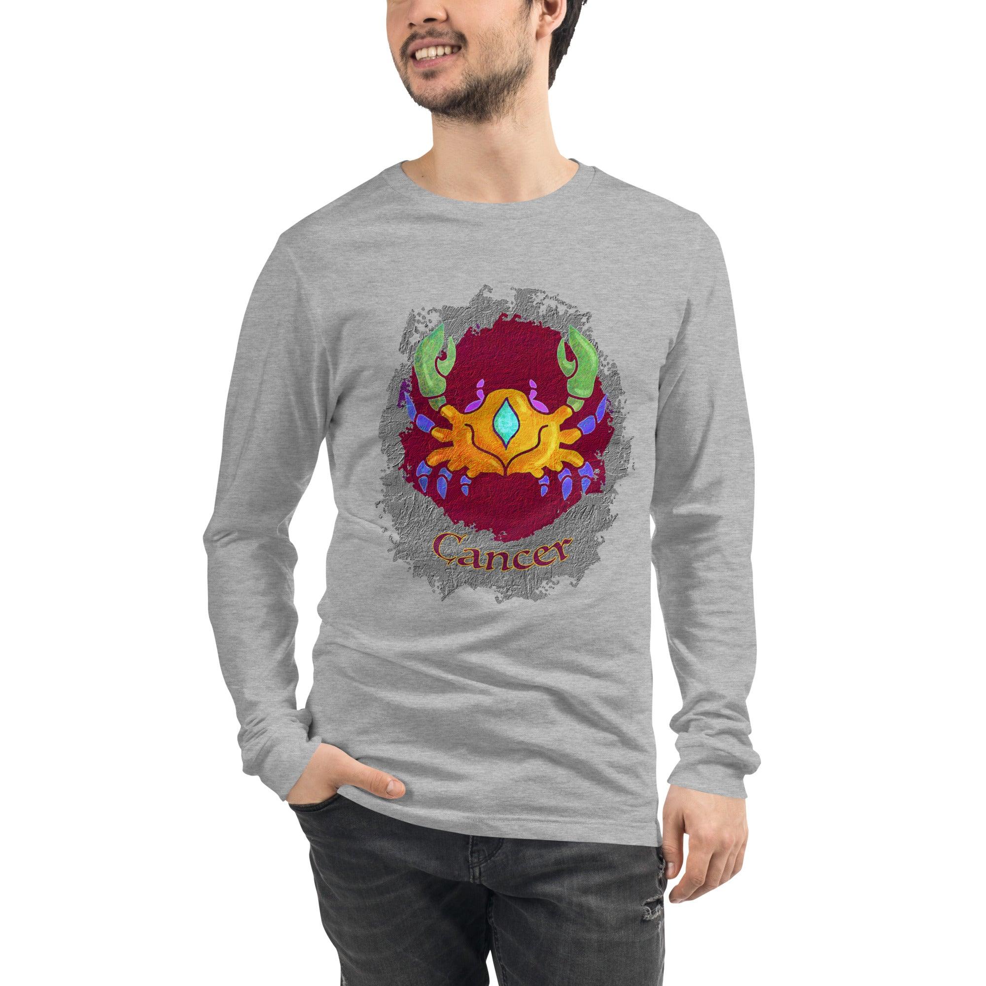 Cancer Unisex Long Sleeve Tee | Zodiac Series 11 - Beyond T-shirts