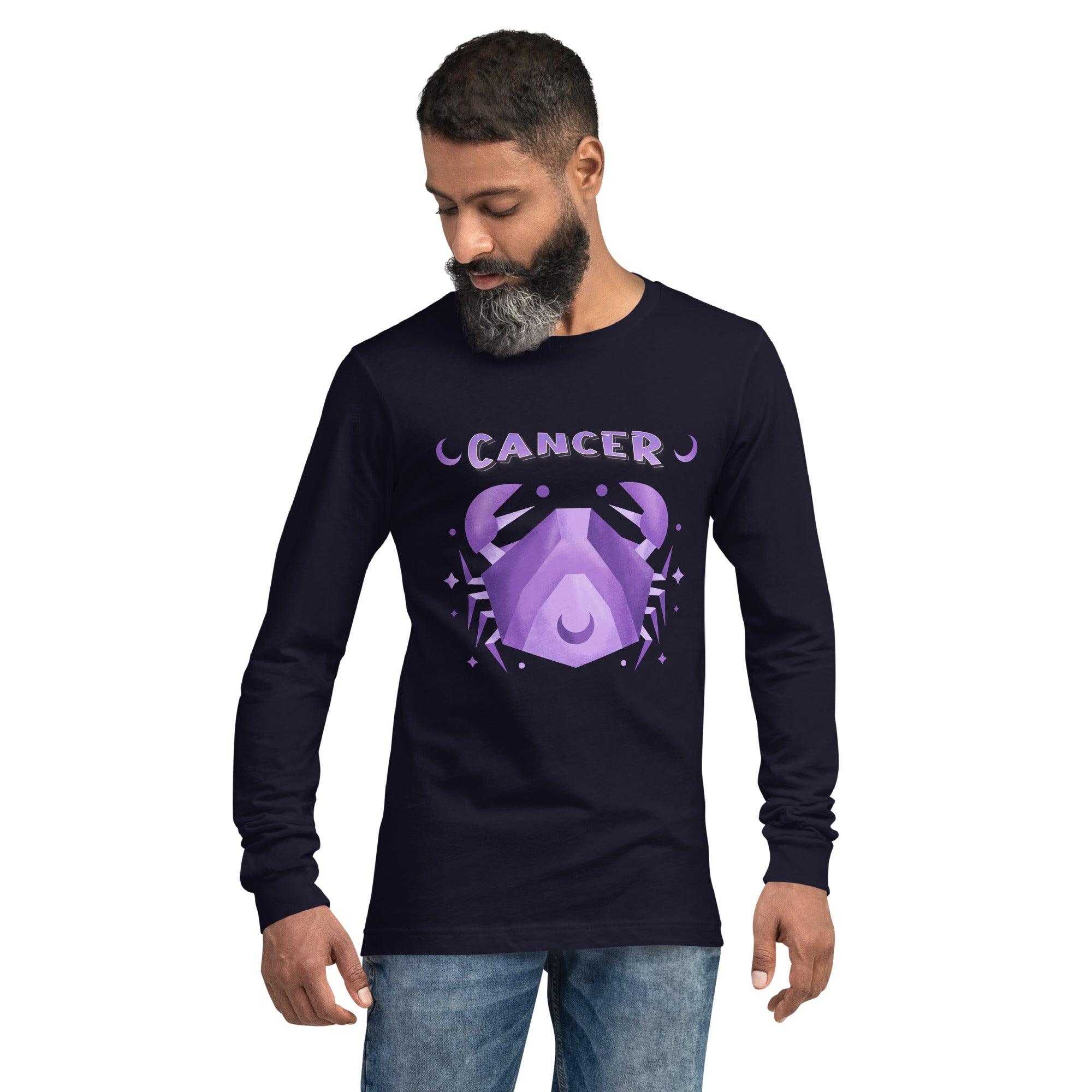 Cancer Unisex Long Sleeve Tee | Zodiac Series 2 - Beyond T-shirts