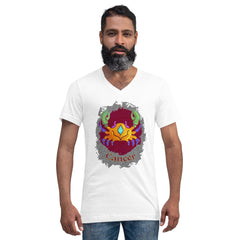 Cancer Unisex Short Sleeve V-Neck T-Shirt | Zodiac Series 11 - Beyond T-shirts