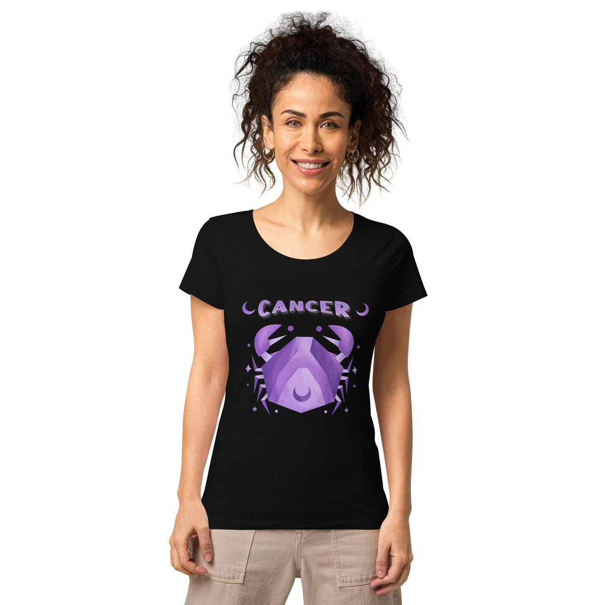 Cancer Women’s Basic Organic T-shirt | Zodiac Series 2 - Beyond T-shirts