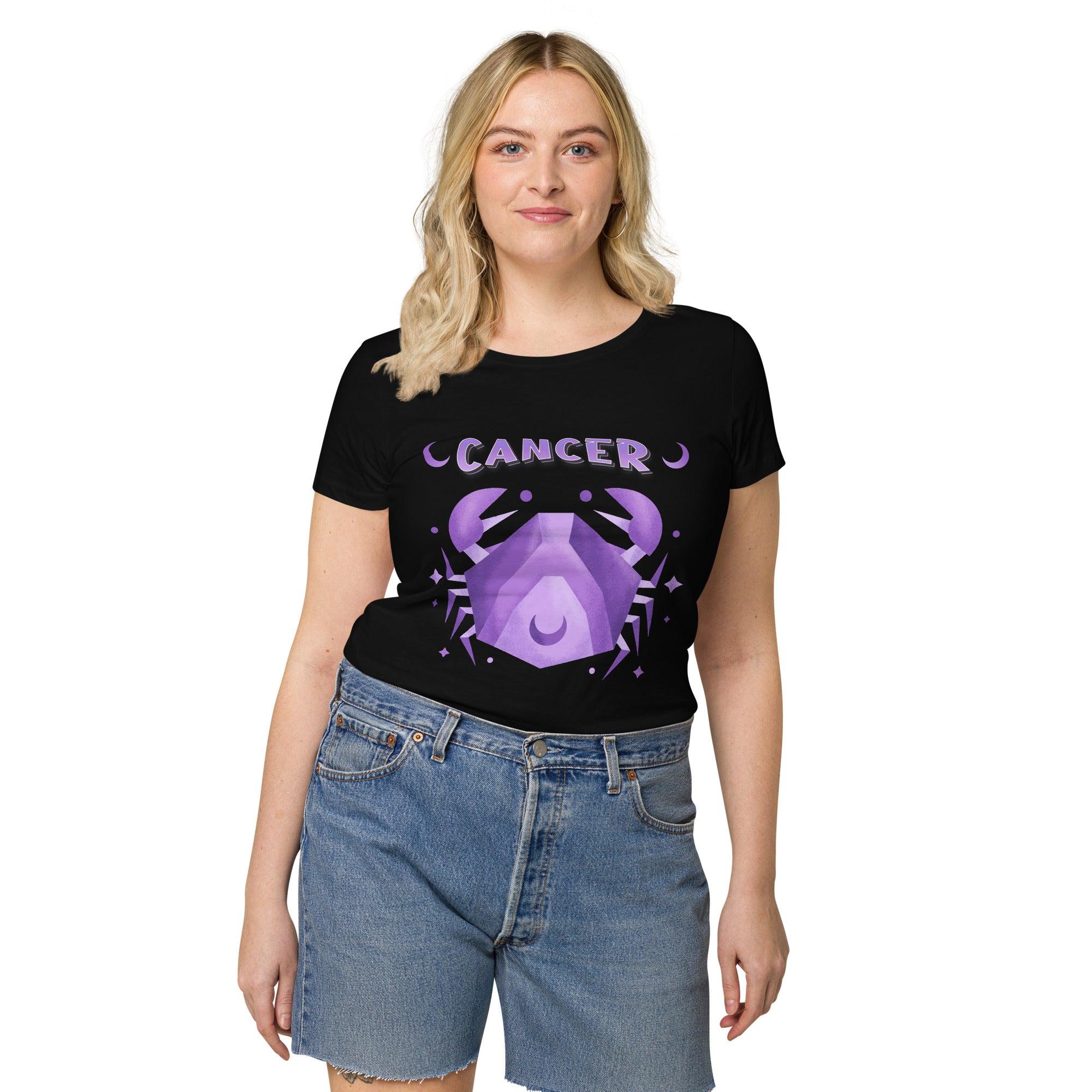 Cancer Women’s Basic Organic T-shirt | Zodiac Series 2 - Beyond T-shirts
