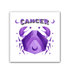 Cancer Wrapped Canvas 12x12 | Zodiac Series 2 - Beyond T-shirts