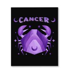 Cancer Wrapped Canvas 16x20 | Zodiac Series 2 - Beyond T-shirts