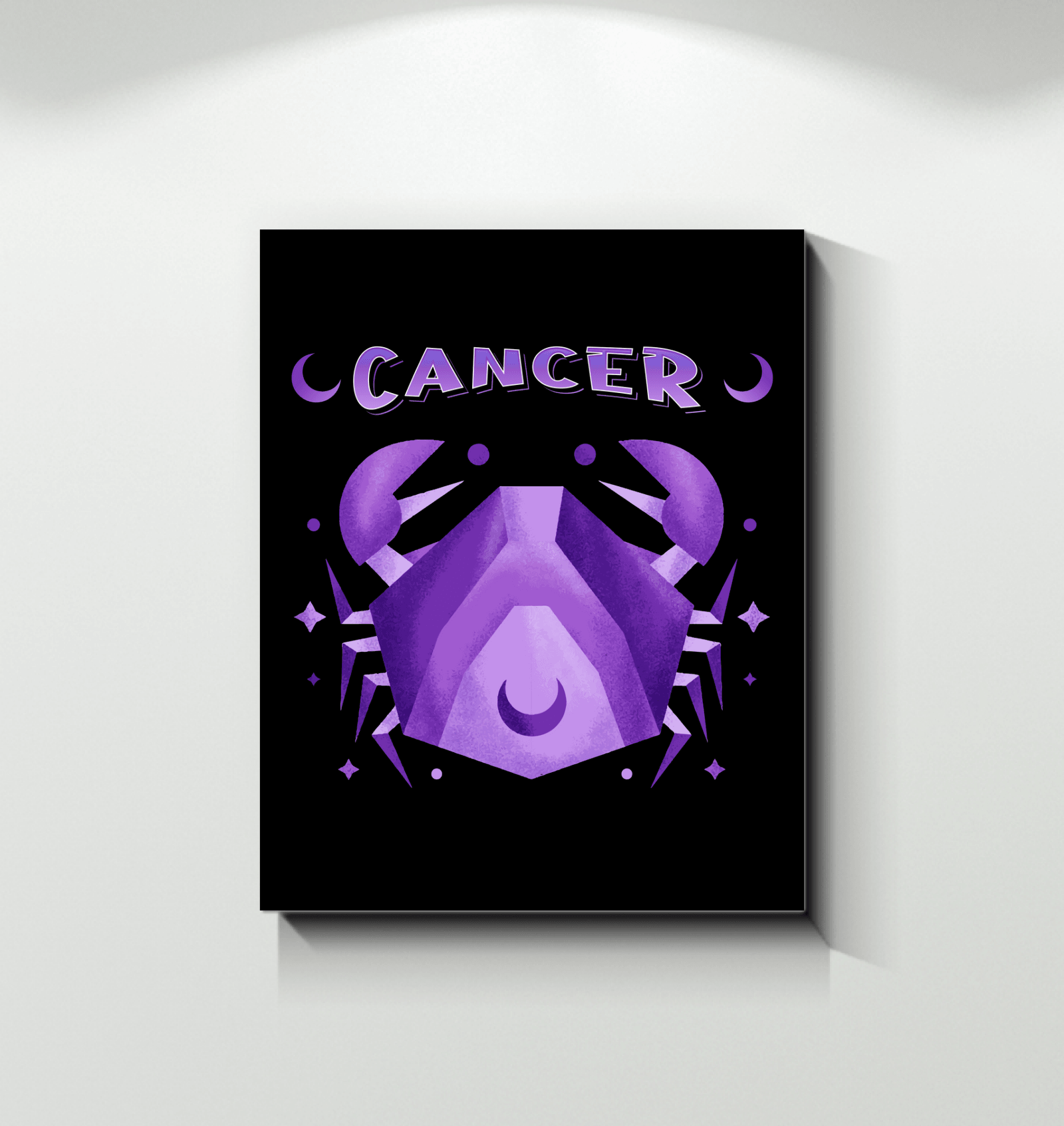 Cancer Wrapped Canvas 16x20 | Zodiac Series 2 - Beyond T-shirts