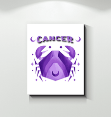 Cancer Wrapped Canvas 16x20 | Zodiac Series 2 - Beyond T-shirts