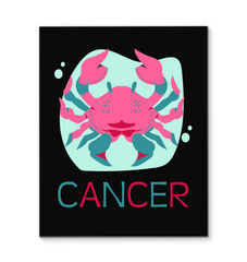 Cancer Wrapped Canvas 16x20 | Zodiac Series 4 - Beyond T-shirts