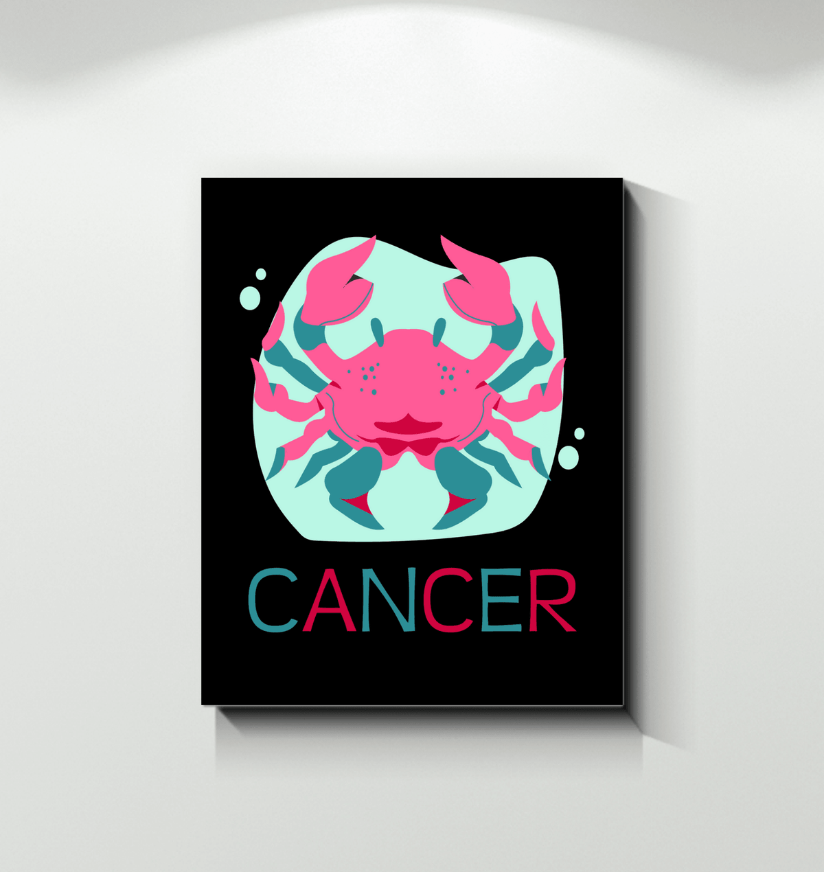 Cancer Wrapped Canvas 16x20 | Zodiac Series 4 - Beyond T-shirts