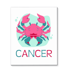 Cancer Wrapped Canvas 16x20 | Zodiac Series 4 - Beyond T-shirts