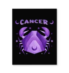 Cancer Wrapped Canvas 8x10 | Zodiac Series 2 - Beyond T-shirts