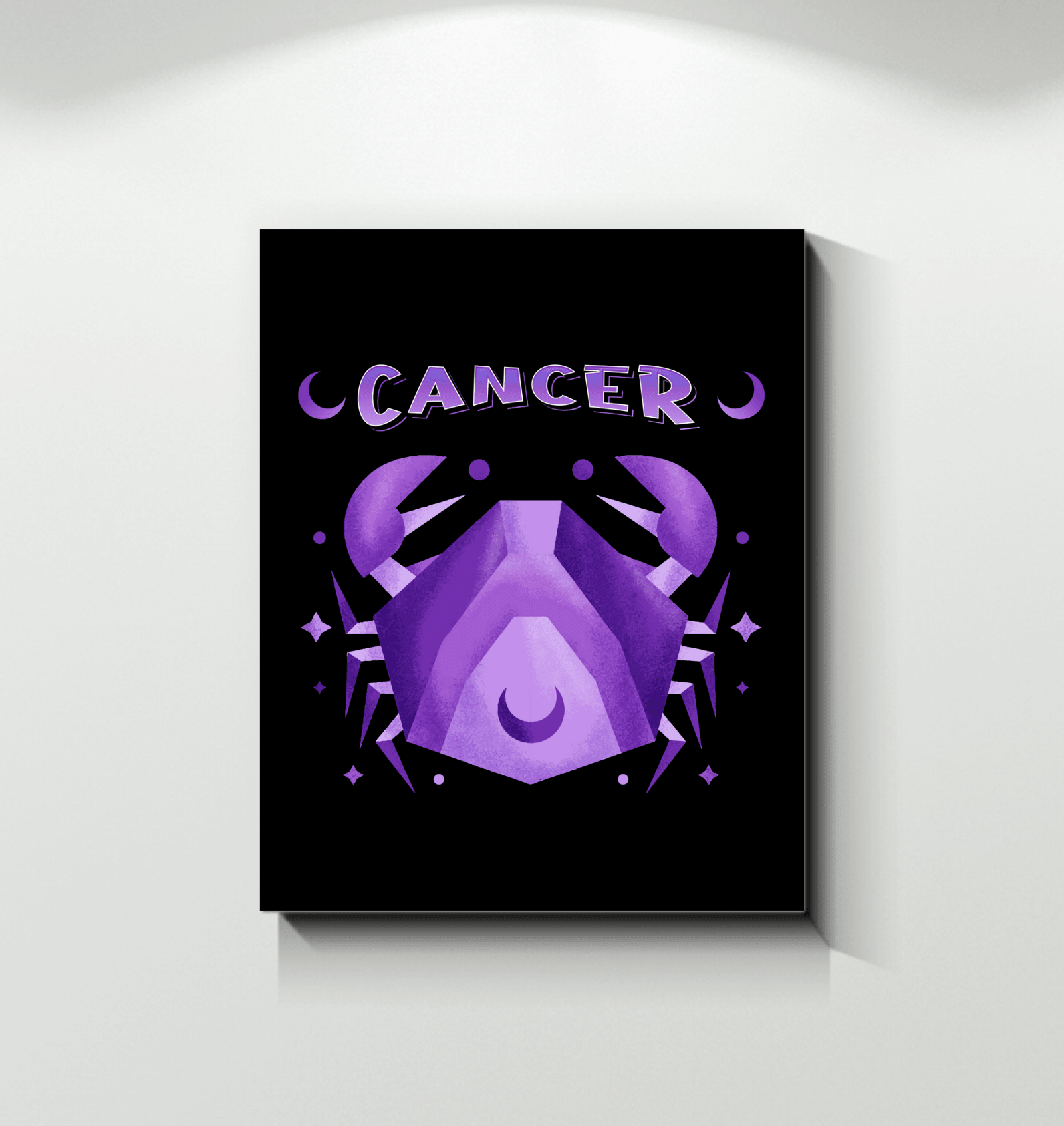 Cancer Wrapped Canvas 8x10 | Zodiac Series 2 - Beyond T-shirts