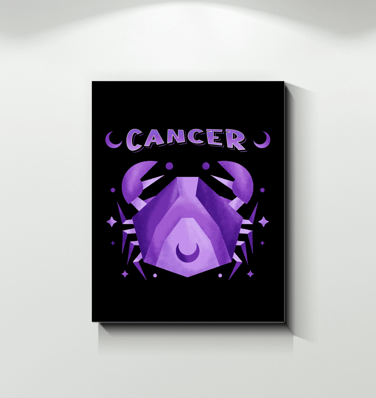 Cancer Wrapped Canvas 8x10 | Zodiac Series 2 - Beyond T-shirts