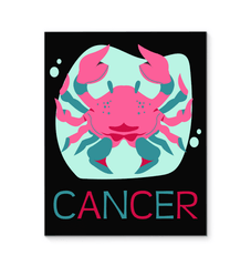 Cancer Wrapped Canvas 8x10 | Zodiac Series 4 - Beyond T-shirts