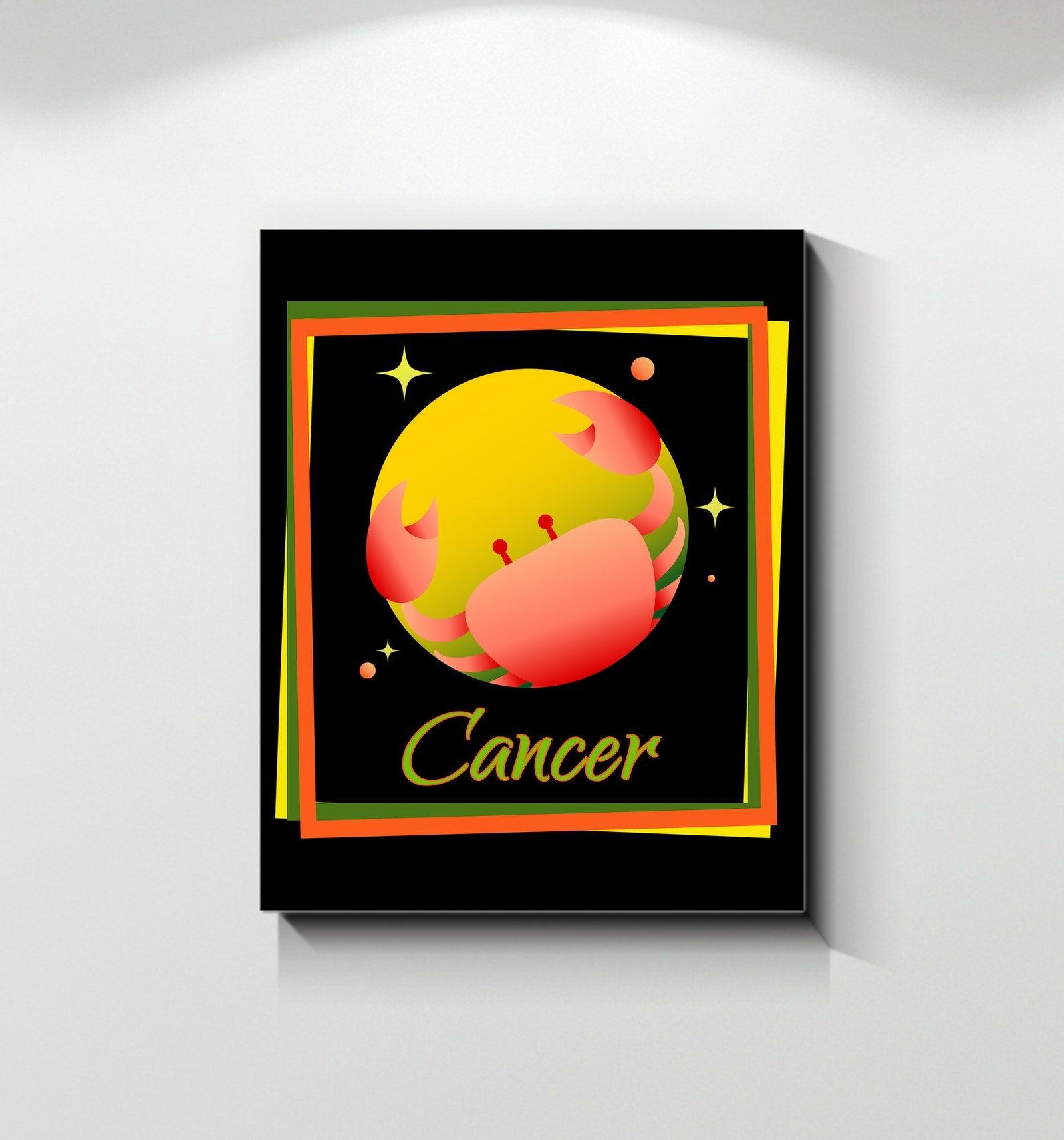 Cancer Wrapped Canvas | Zodiac series 3 - Beyond T-shirts