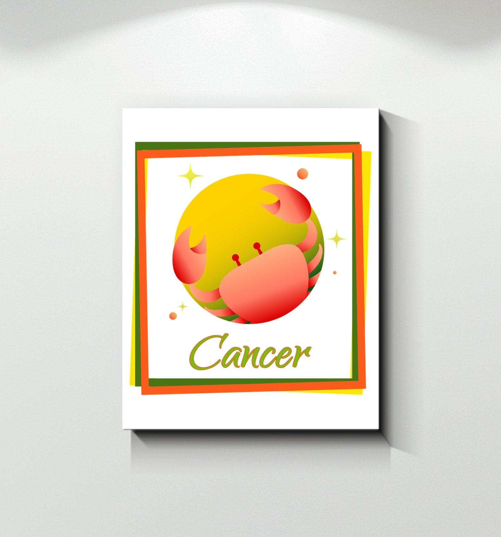 Cancer Wrapped Canvas | Zodiac series 3 - Beyond T-shirts