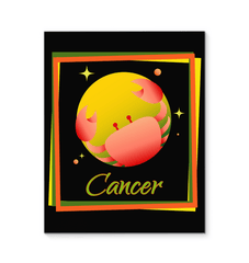 Cancer Wrapped Canvas | Zodiac series 3 - Beyond T-shirts