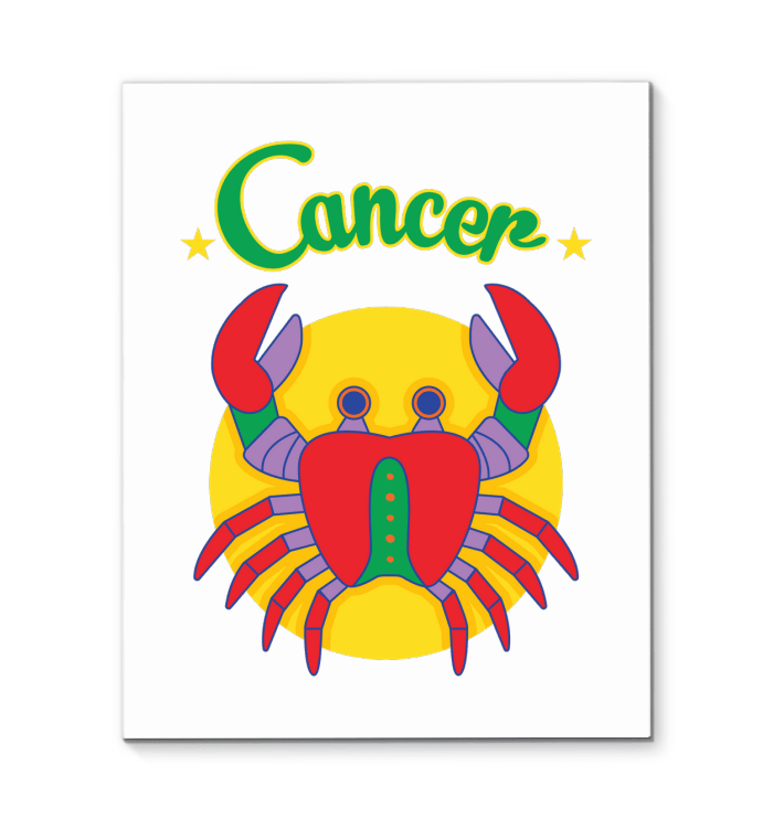 Cancer Wrapped Canvas | Zodiac series 5 - Beyond T-shirts