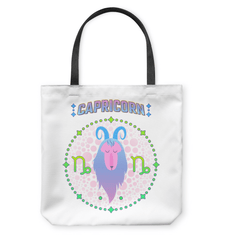 Capricorn Basketweave Tote Bag | Zodiac Series 1 - Beyond T-shirts