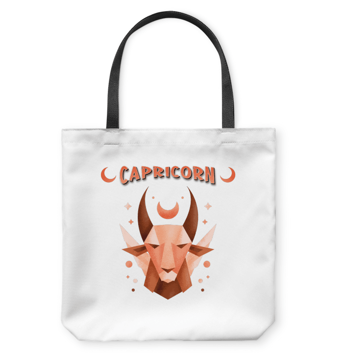 Capricorn Basketweave Tote Bag | Zodiac Series 2 - Beyond T-shirts