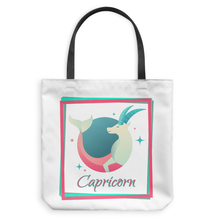 Capricorn Basketweave Tote Bag | Zodiac Series 3 - Beyond T-shirts