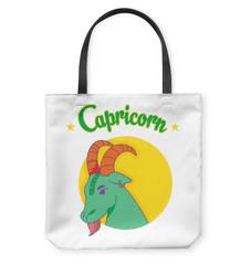Capricorn Basketweave Tote Bag | Zodiac Series 5 - Beyond T-shirts
