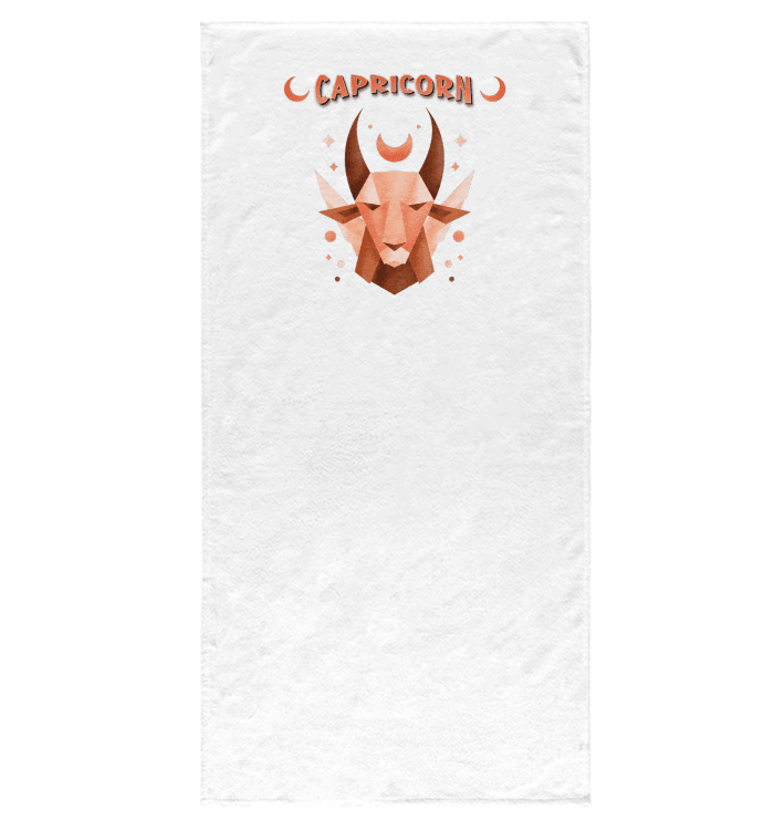 Capricorn Bath Towel | Zodiac Series 2 - Beyond T-shirts