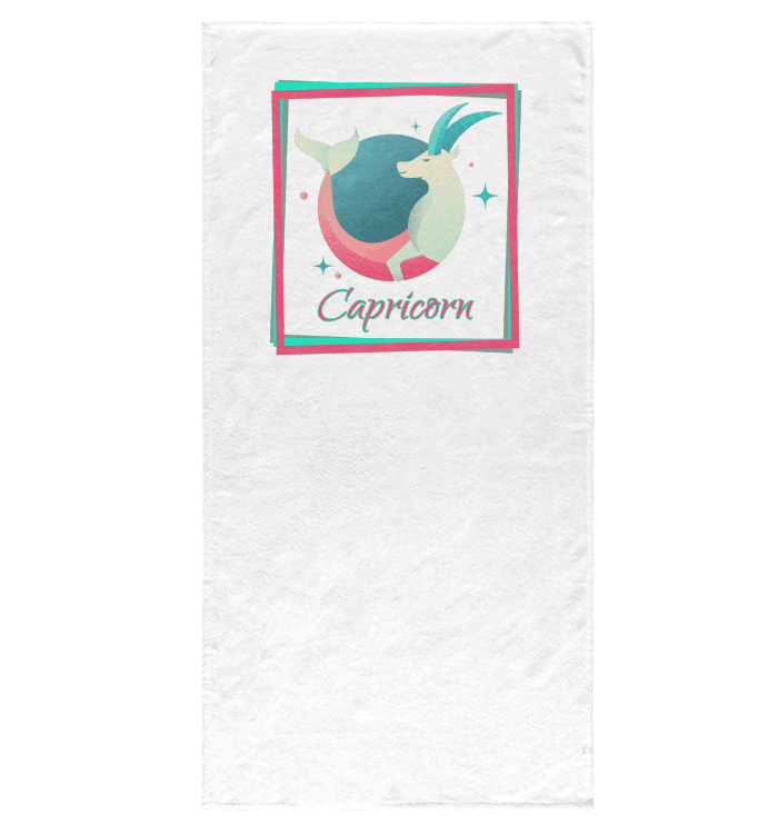 Capricorn Bath Towel | Zodiac Series 3 - Beyond T-shirts