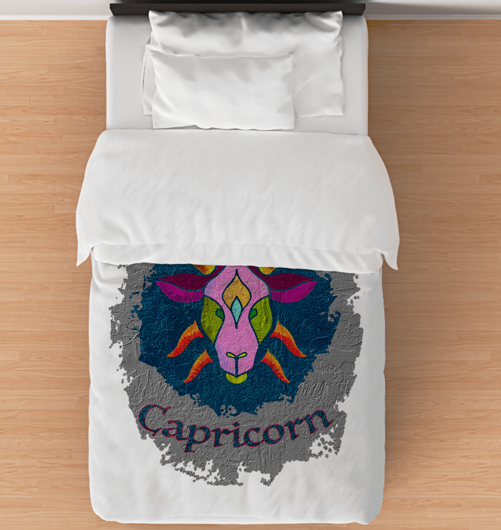 Capricorn Duvet Cover - Twin | Zodiac Series 11 - Beyond T-shirts