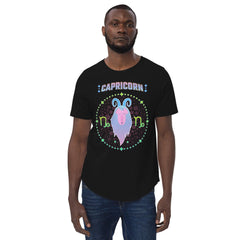Capricorn Men's Curved Hem T-Shirt | Zodiac Series 1 - Beyond T-shirts