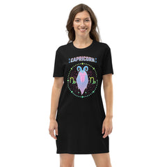 Capricorn Organic Cotton T-Shirt Dress | Zodiac Series 1 - Beyond T-shirts