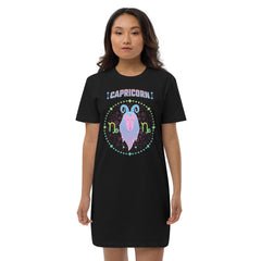 Capricorn Organic Cotton T-Shirt Dress | Zodiac Series 1 - Beyond T-shirts
