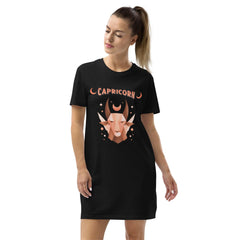 Capricorn Organic Cotton T-shirt Dress | Zodiac Series 2 - Beyond T-shirts