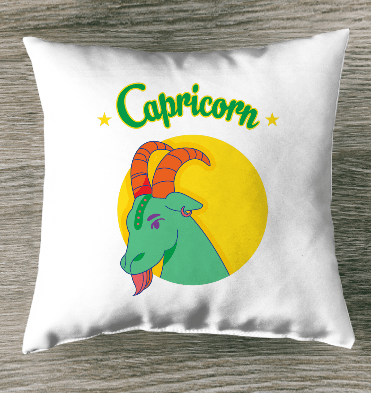 Capricorn Outdoor Pillow | Zodiac Series 5 - Beyond T-shirts