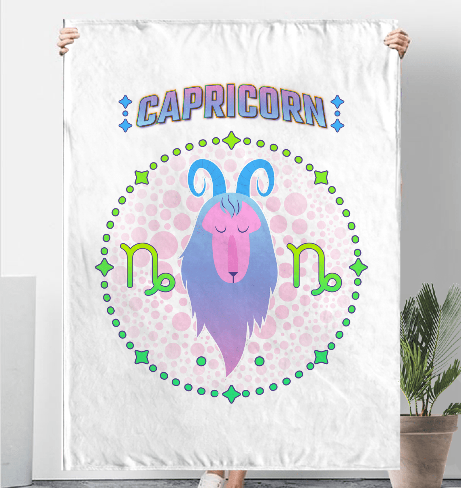 Capricorn Sherpa Blanket | Zodiac Series 1 - Beyond T-shirts