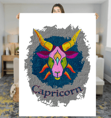 Capricorn Sherpa Blanket | Zodiac Series 11 - Beyond T-shirts