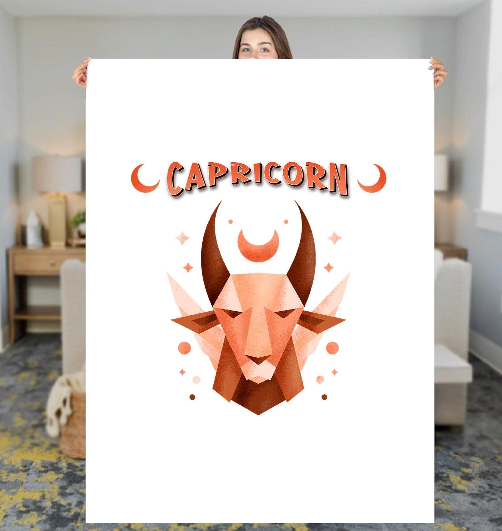 Capricorn Sherpa Blanket | Zodiac Series 2 - Beyond T-shirts