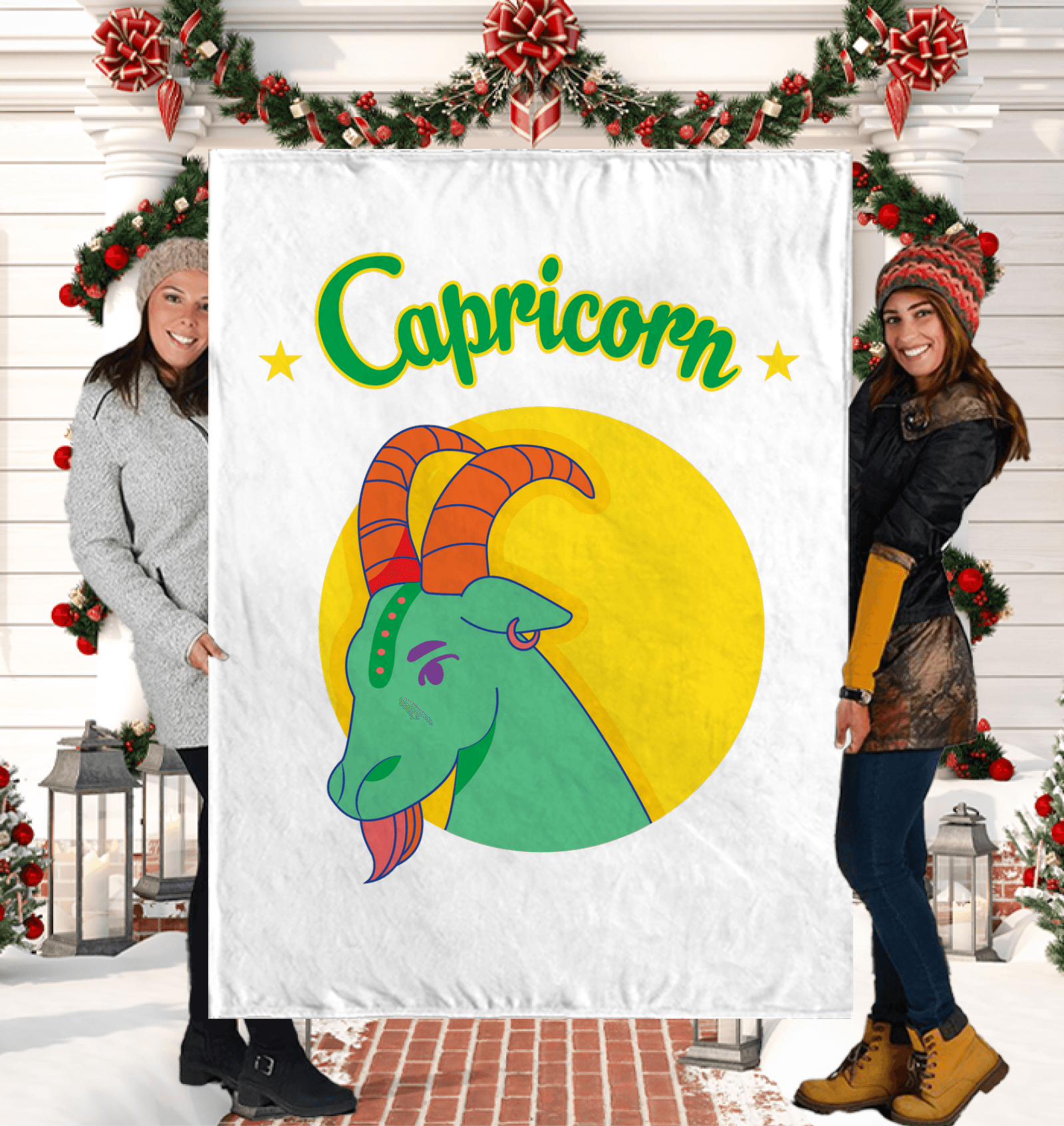 Capricorn Sherpa Blanket | Zodiac Series 5 - Beyond T-shirts
