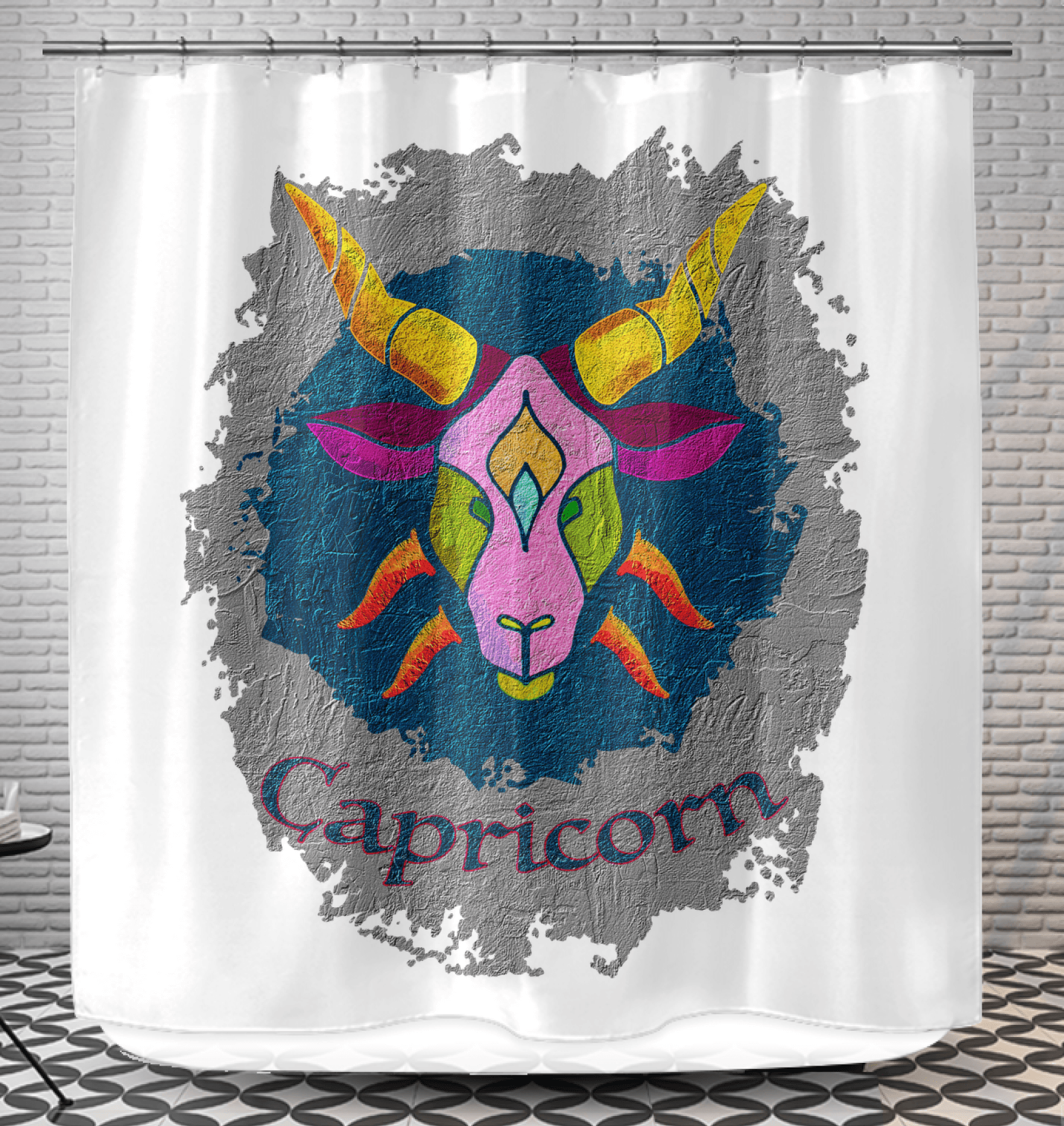 Capricorn Shower Curtain | Zodiac Series 11 - Beyond T-shirts
