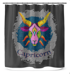 Capricorn Shower Curtain | Zodiac Series 11 - Beyond T-shirts